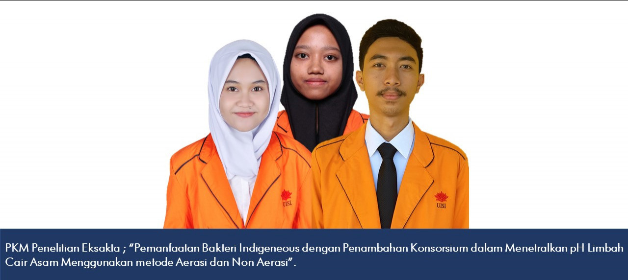 Tiga mahasiswa sebagai peneliti; Fitria Dwi Andriani, Janis Wardila Ningsih, dan Fathur Iqbal Hanafi
