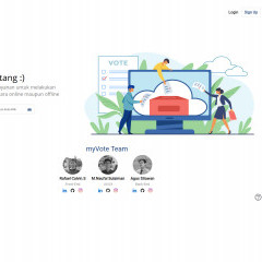 halaman pertama e-vote.id karya mahasiswa Sisfor halaman pertama e-vote.id karya mahasiswa Sisfor