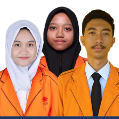 Tiga mahasiswa sebagai peneliti; Fitria Dwi Andriani, Janis Wardila Ningsih, dan Fathur Iqbal Hanafi Tiga mahasiswa sebagai peneliti; Fitria Dwi Andriani, Janis Wardila Ningsih, dan Fathur Iqbal Hanafi
