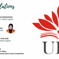 Pengumuman Mahasiswi Teknik Logistik peraih juara 3 lomba Creative Content Video Pengumuman Mahasiswi Teknik Logistik peraih juara 3 lomba Creative Content Video