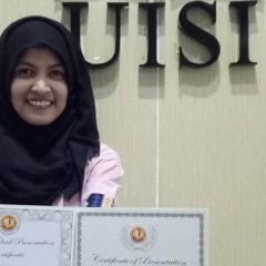 Eka Lutfi mendapat penghargaan Best Presentation Eka Lutfi mendapat penghargaan Best Presentation