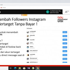 Alfina, S.M., M.M. saat menjelaskan bagaimana cara menambah followers di Instagram Alfina, S.M., M.M. saat menjelaskan bagaimana cara menambah followers di Instagram