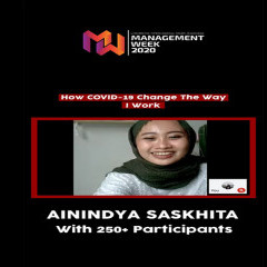 Anindya Saskhita di Webinar Management week 2020 hari ketiga