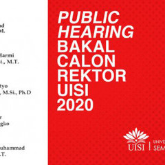 UISI Gelar Public Hearing Bakal Calon Rektor 2020 Via Google Hangout Meet.