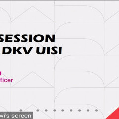 Perkenalan  Yenni Indah Lestari dalam pembukaan sesi Sharing Session bersama DKV UISI