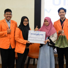 Salah satu juara dari tim PKM KC yang berasal dari Departemen Teknik Kimia Salah satu juara dari tim PKM KC yang berasal dari Departemen Teknik Kimia