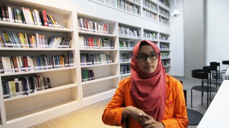 Aghnia Nadhira, mahasiswa  berprestasi UISI 2018,