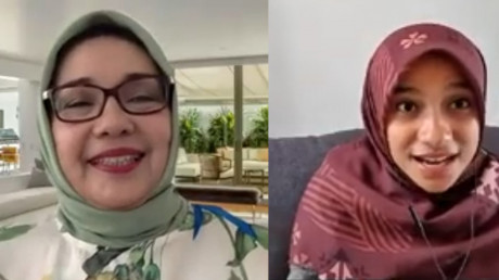 Sosok Tina T. Kemala Intan (kiri) dan Sherly Annavita Rahmi (kanan) sebagai pembicara AKFEST 2020 Sosok Tina T. Kemala Intan (kiri) dan Sherly Annavita Rahmi (kanan) sebagai pembicara AKFEST 2020
