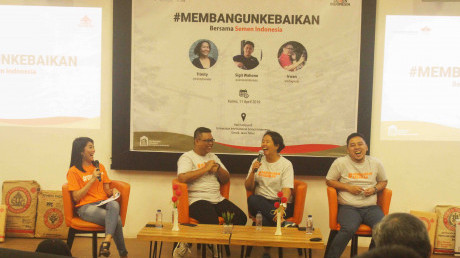 (dari kiri) Sigit Wahono, Trinity, Irwan (dari kiri) Sigit Wahono, Trinity, Irwan