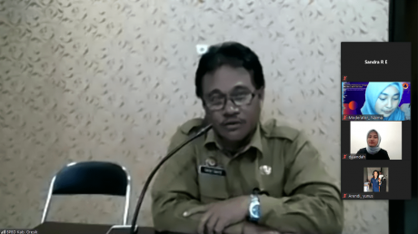 Potret Drs. Tarso Sagito, SH, M.HuM saat pemaparan materi