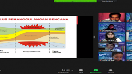 Suasana pada saat pemberian materi kepada mahasiswa baru berlangsung