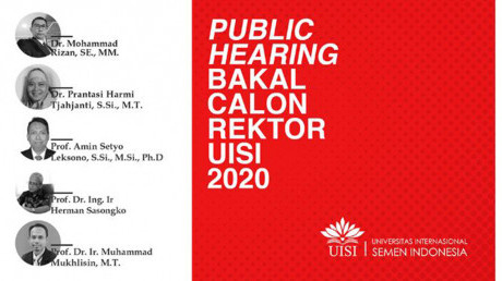 UISI Gelar Public Hearing Bakal Calon Rektor 2020 Via Google Hangout Meet.