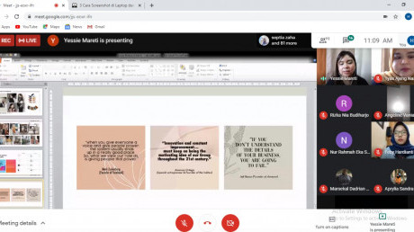 Yessie Natasia Mareti memberikan quotes motivasi juga inovasi terhadap bisnisnya Yessie Natasia Mareti memberikan quotes motivasi juga inovasi terhadap bisnisnya