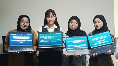 Empat Mahasiswa UISI yang berperan aktif dalam 3rd ICoDSS 2026