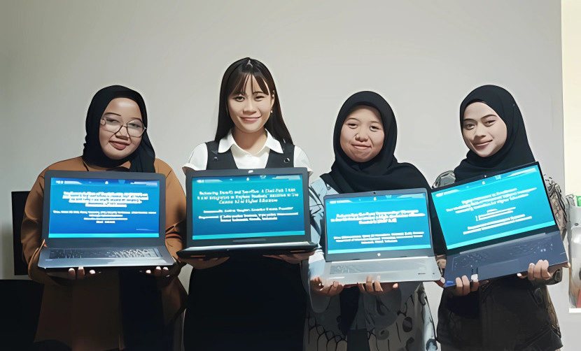 Empat Mahasiswa UISI yang berperan aktif dalam 3rd ICoDSS 2026