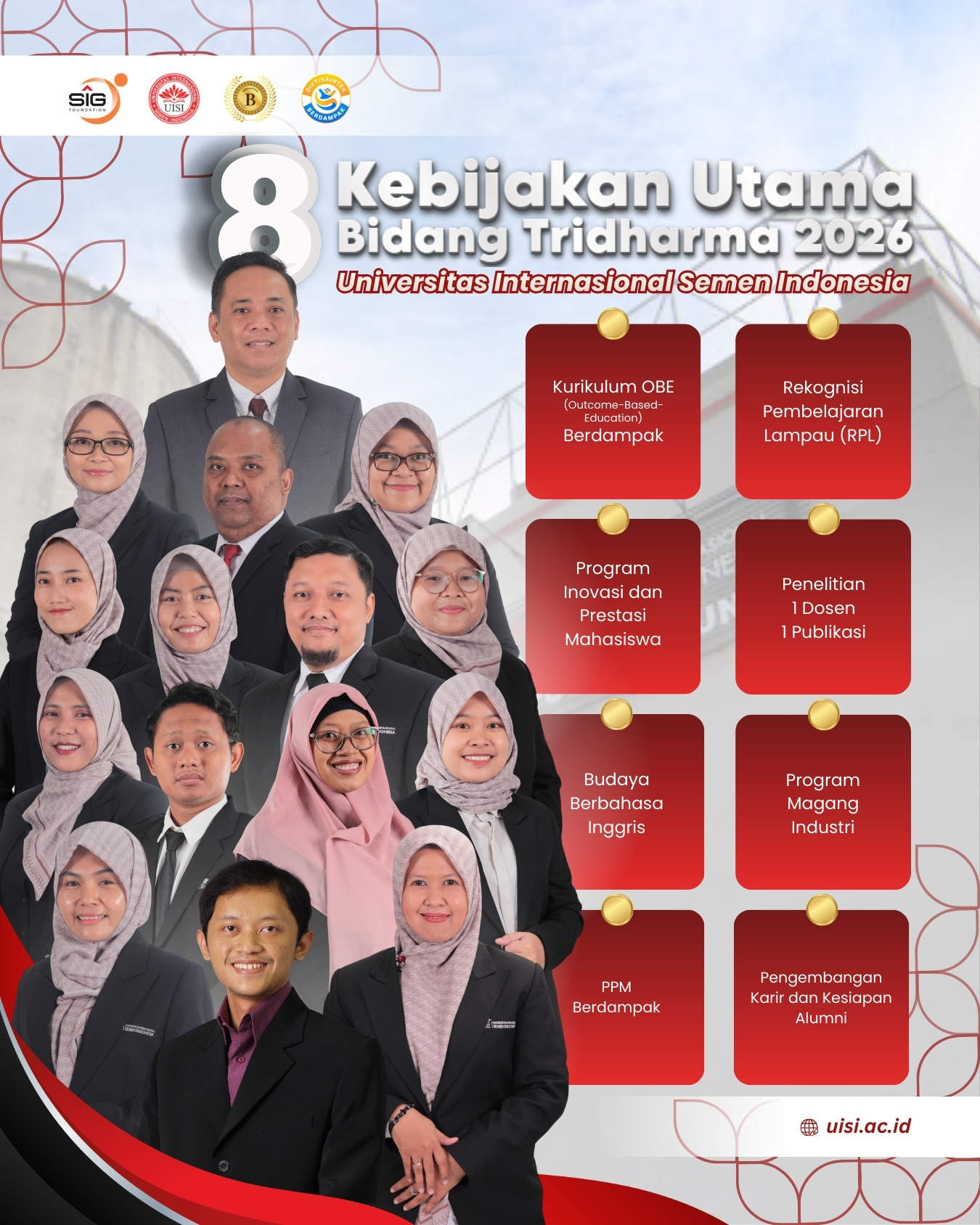 Penetapan 8 Kebijakan Utama Tridharma UISI 2026